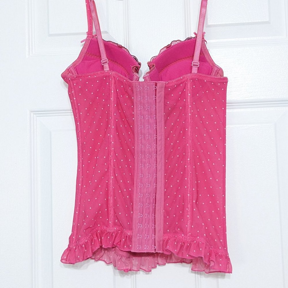 Pink Polka Dot Corset - Picture 2 of 5